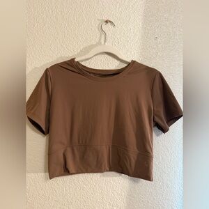 JoyLab Brown Women's Crop Top and pants set